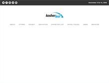 Tablet Screenshot of kosherfest.com